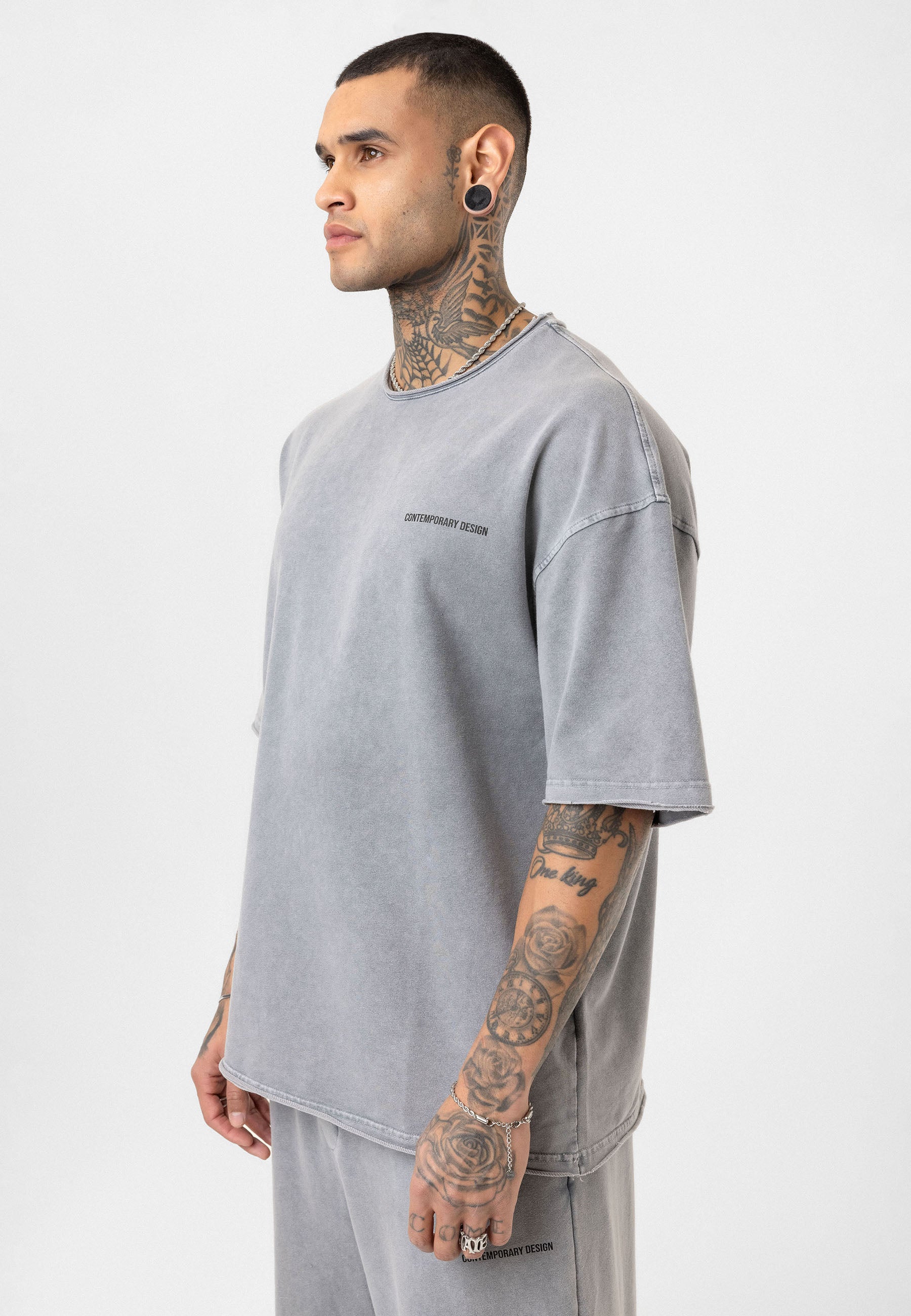 Relaxed Fit Track Pants – Washed Vintage Texture & Everyday Comfort