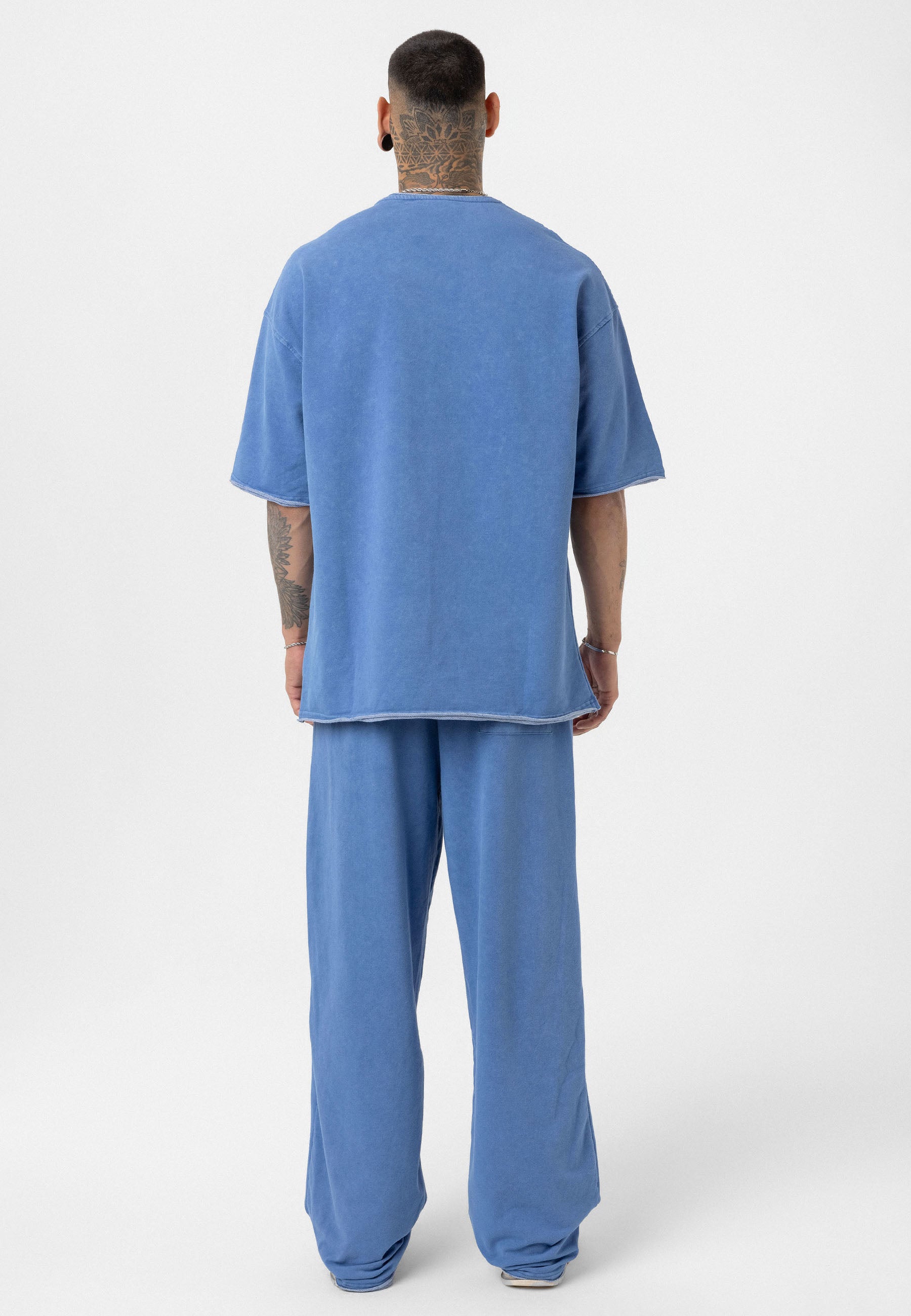 Relaxed Fit Track Pants – Washed Vintage Texture & Everyday Comfort