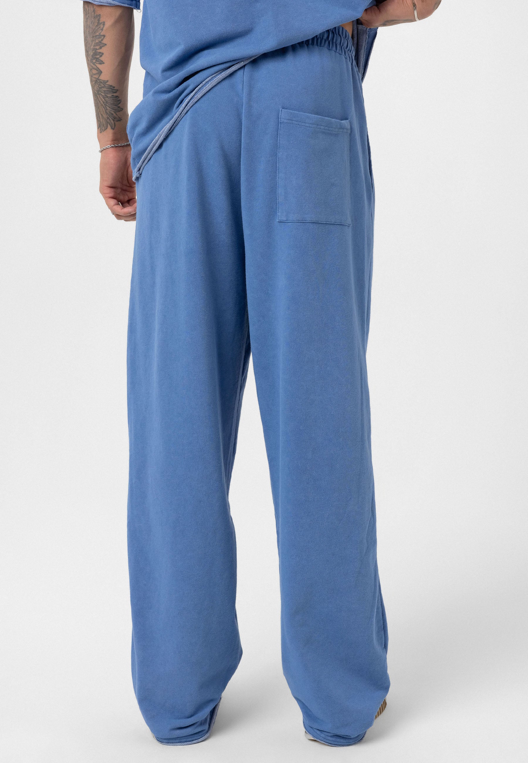 Relaxed Fit Track Pants – Washed Vintage Texture & Everyday Comfort