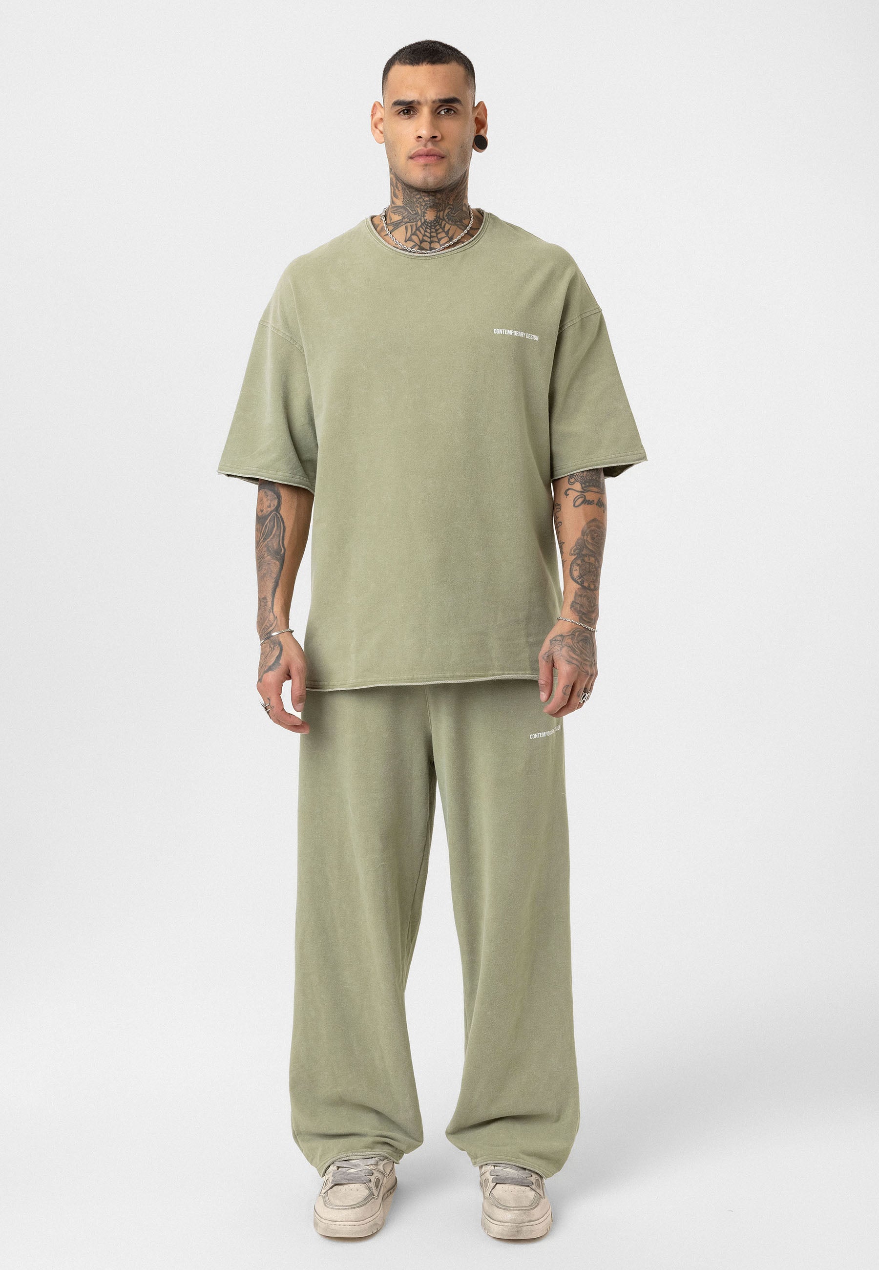 Relaxed Fit Track Pants – Washed Vintage Texture & Everyday Comfort