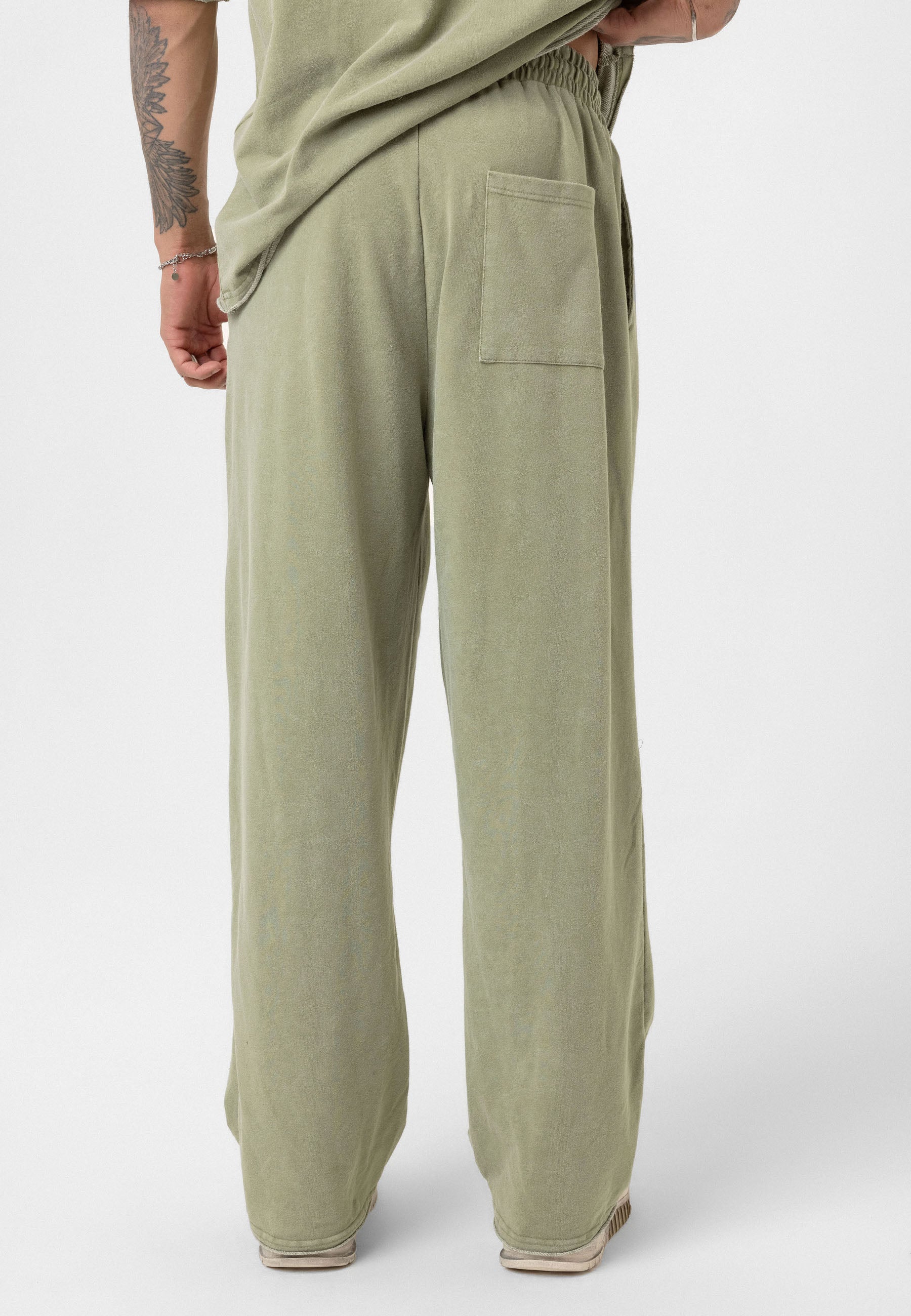 Relaxed Fit Track Pants – Washed Vintage Texture & Everyday Comfort