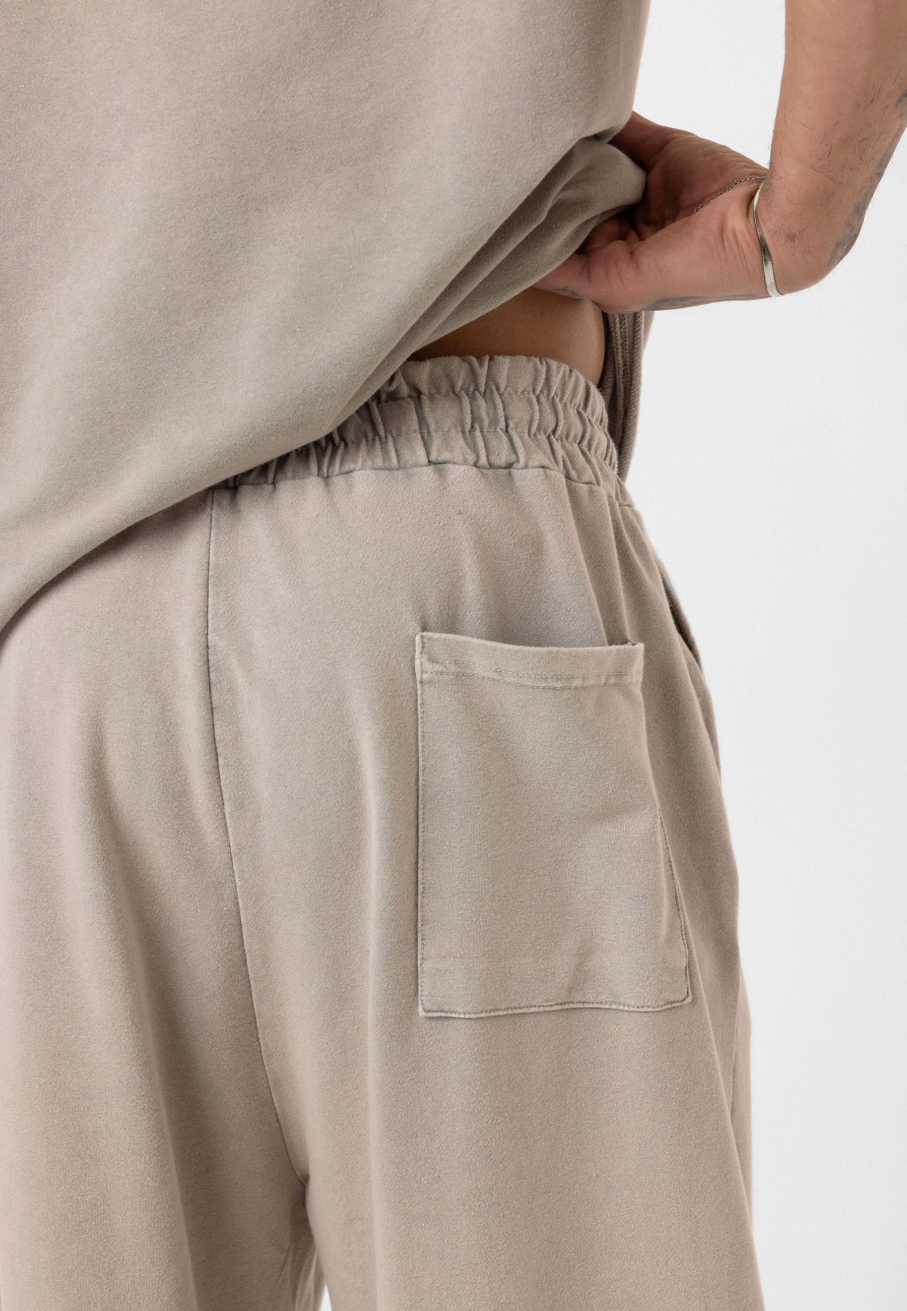 Relaxed Fit Track Pants – Washed Vintage Texture & Everyday Comfort