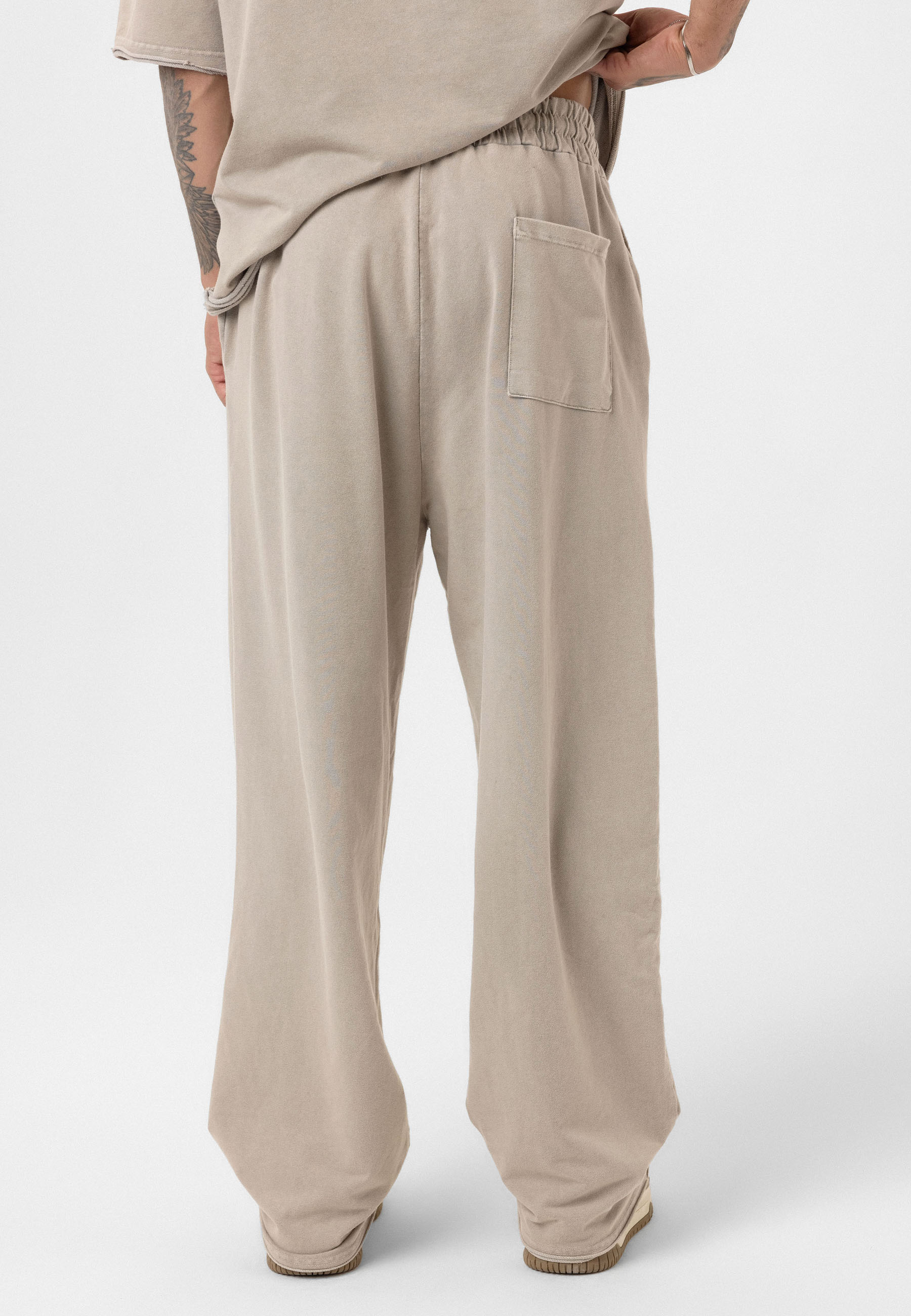 Relaxed Fit Track Pants – Washed Vintage Texture & Everyday Comfort