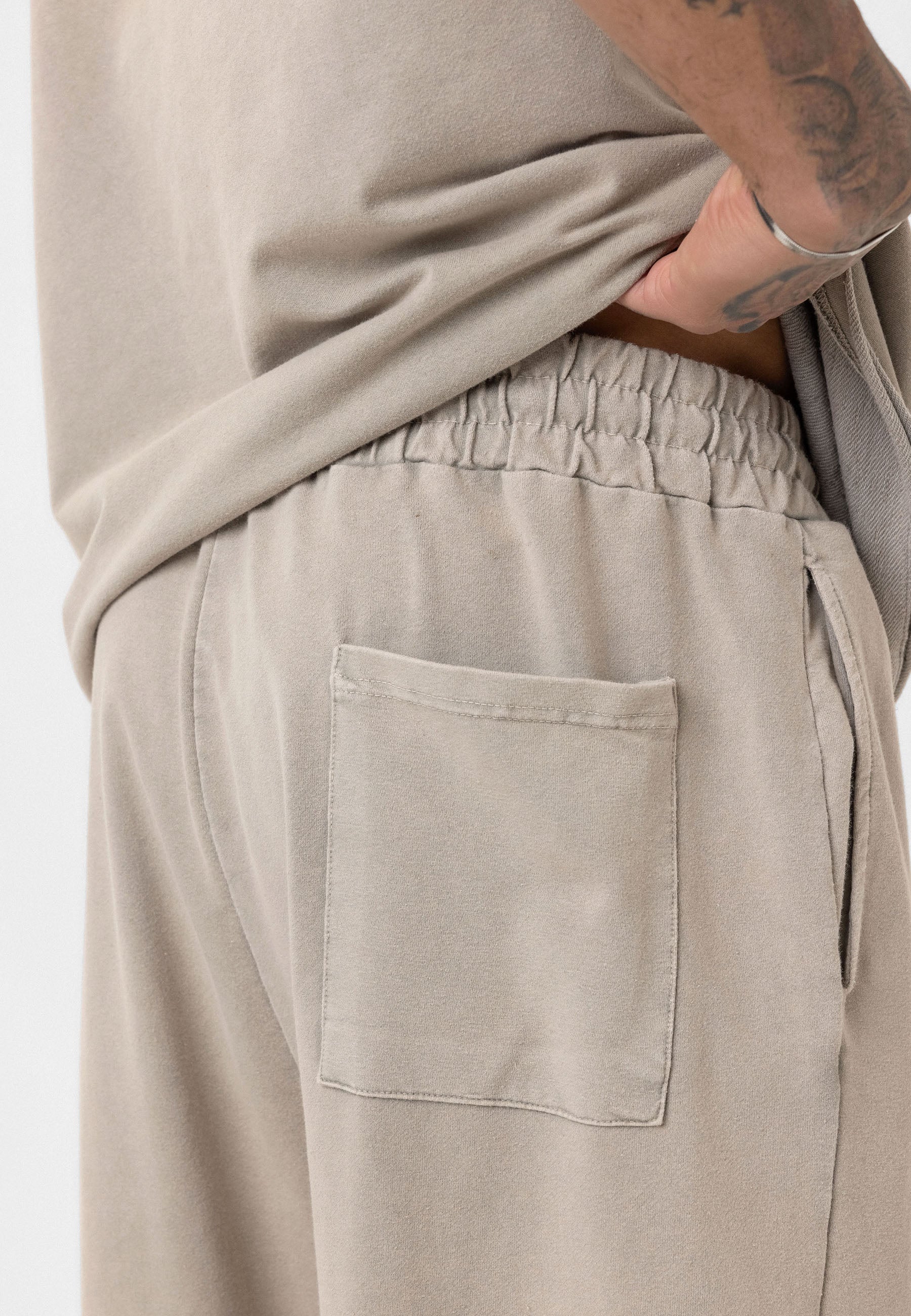 Relaxed Fit Track Pants – Washed Vintage Texture & Everyday Comfort