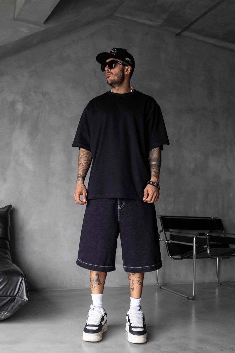 Basic Oversize Black Intense T-shirt 1708