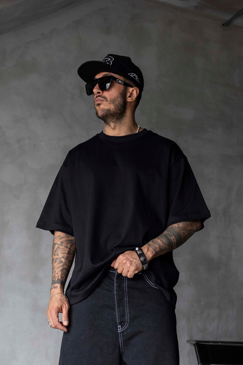 Basic Oversize Black Intense T-shirt 1708