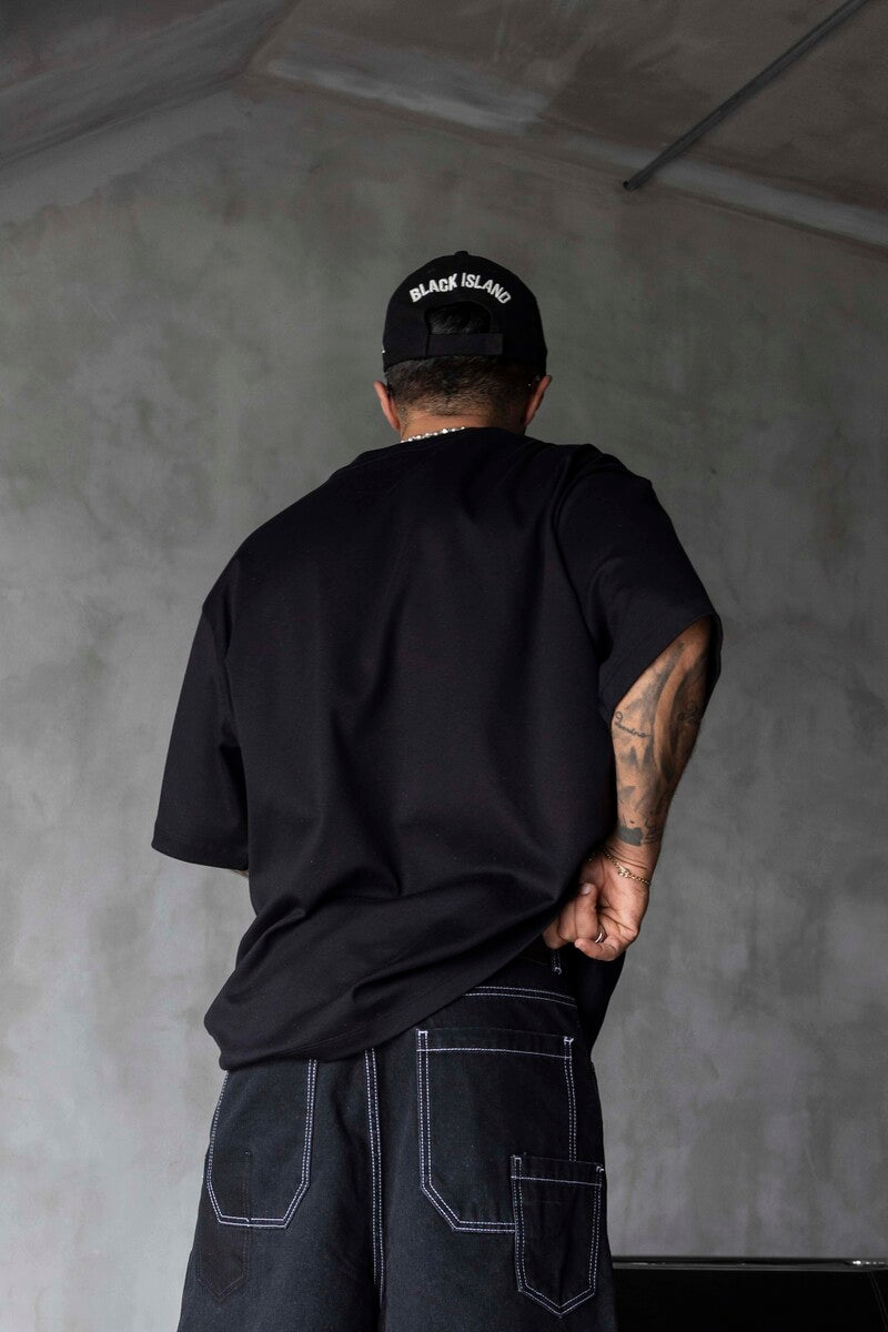 Basic Oversize Black Intense T-shirt 1708