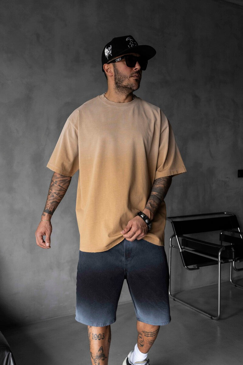 BASIC WASHED T-SHIRT ORANGE1685