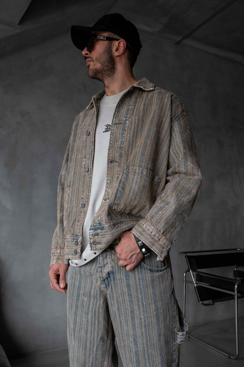 BEIGE JEANS JACKET 17070