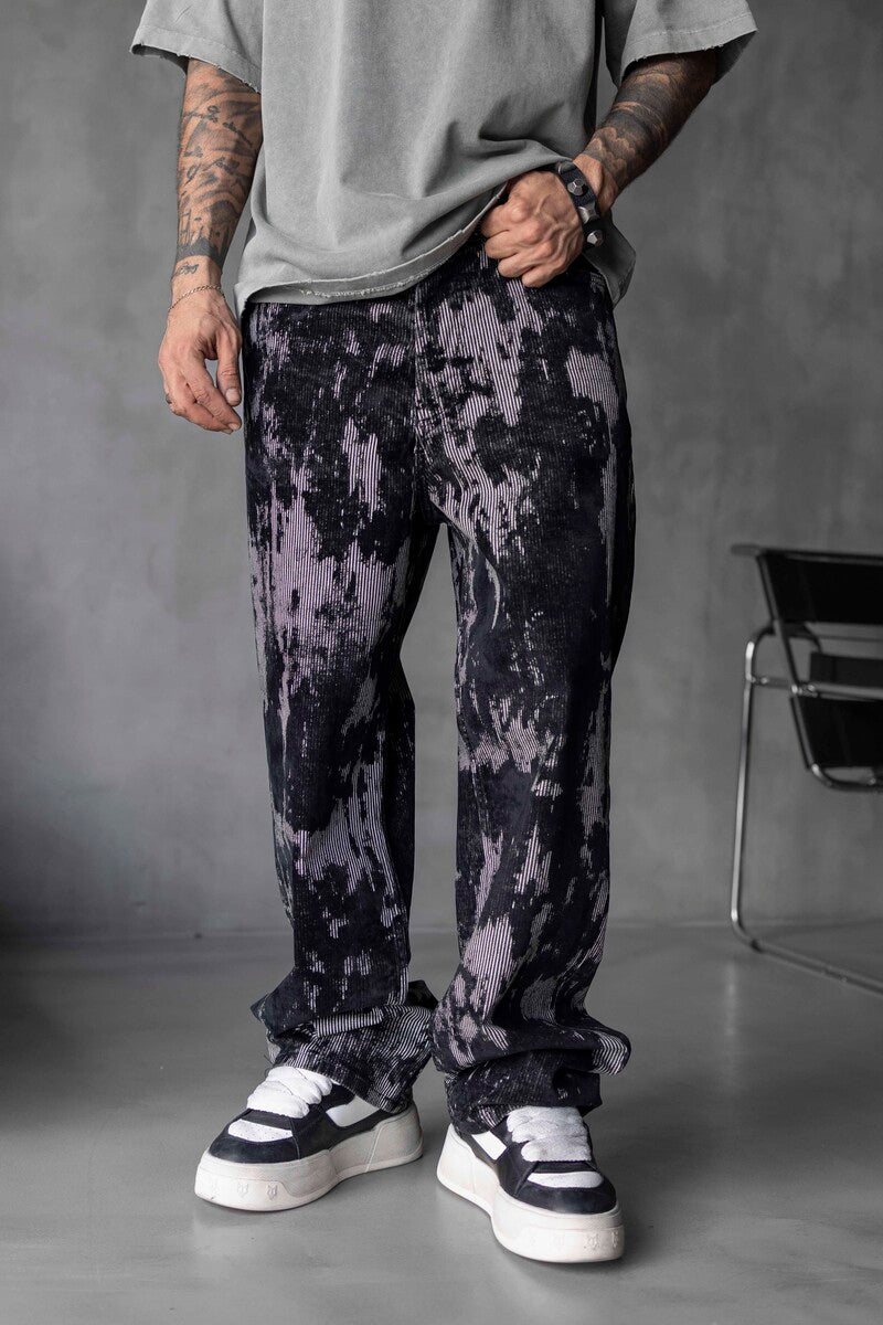 Black Baggie Denim Jeans 16996