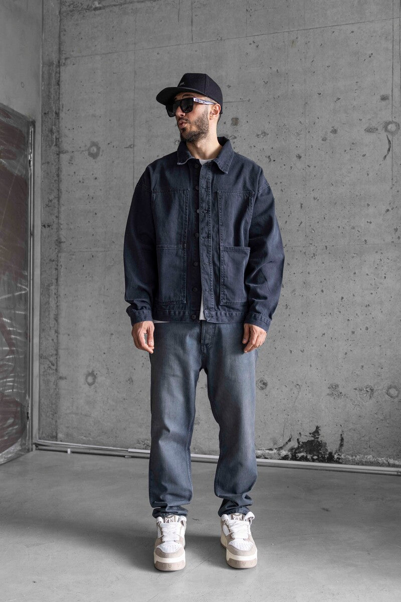 Black Denim Jacket 16963