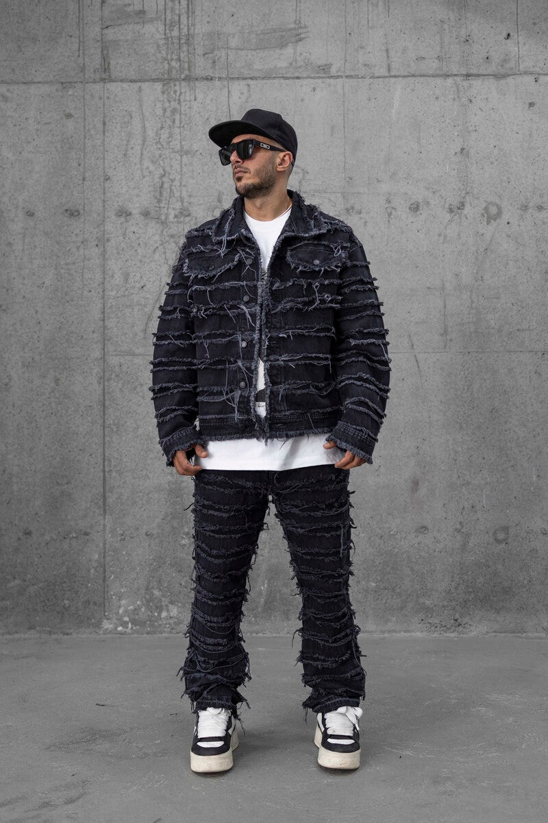 BLACK JEANS JACKET 16928