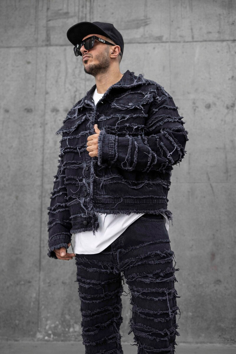 BLACK JEANS JACKET 16928