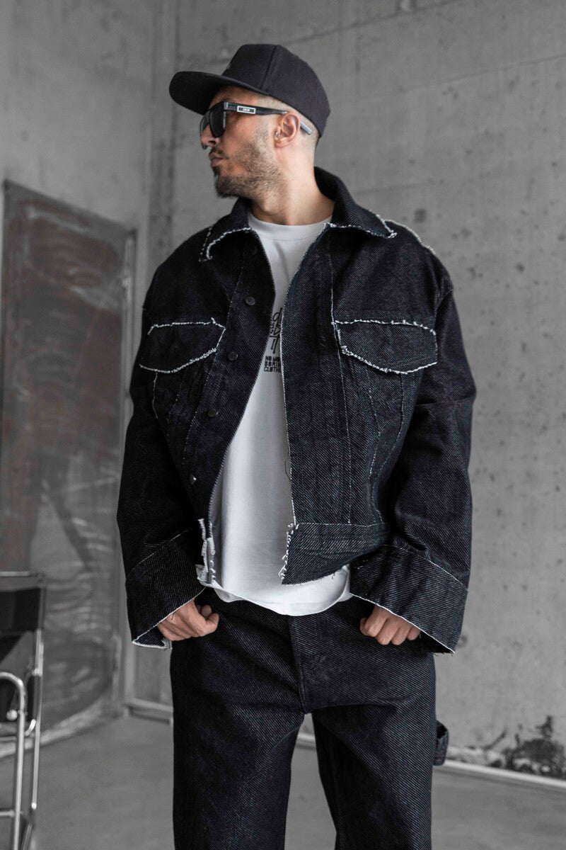 BLACK JEANS JACKET 17006