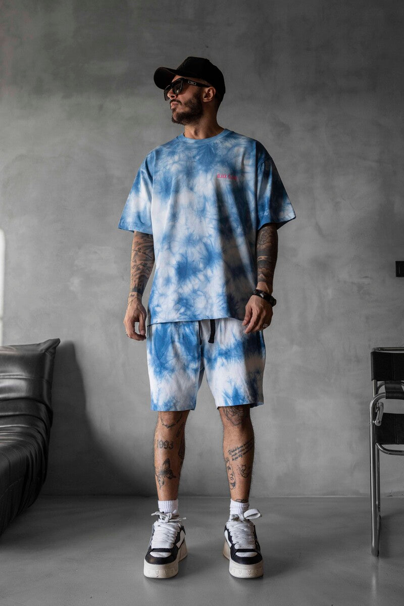 Blue T-shirt and Shorts Set 1752-53