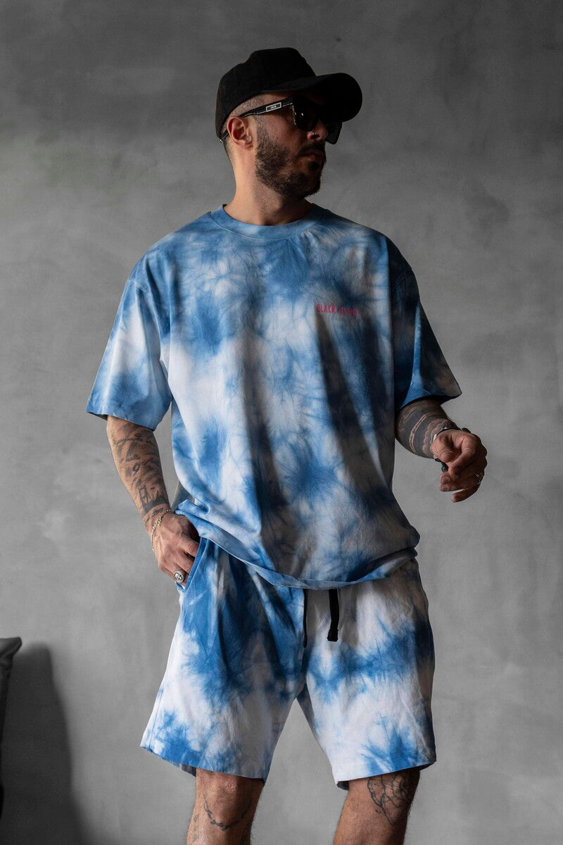 Blue T-shirt and Shorts Set 1752-53