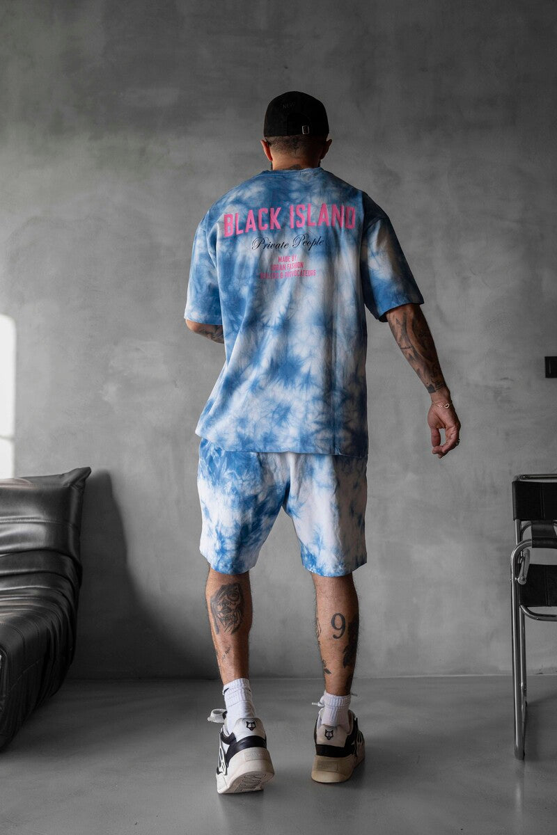 Blue T-shirt and Shorts Set 1752-53