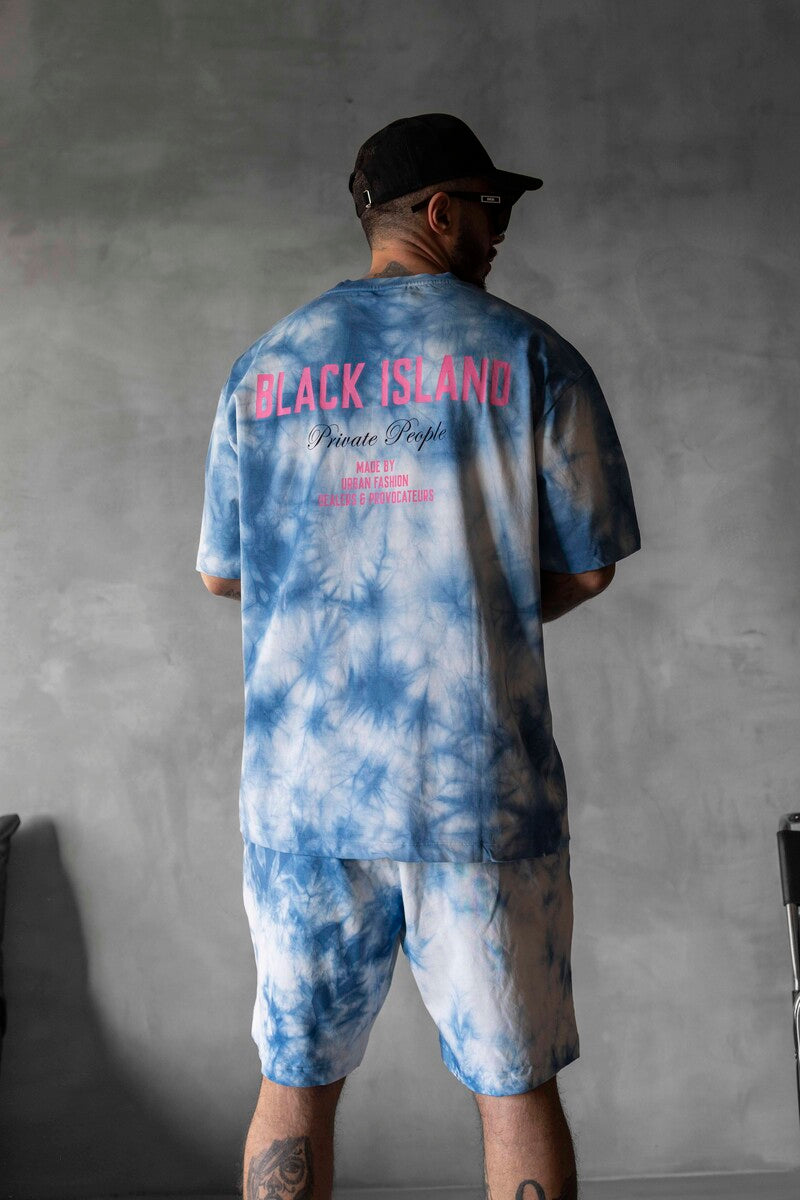 Blue T-shirt and Shorts Set 1752-53