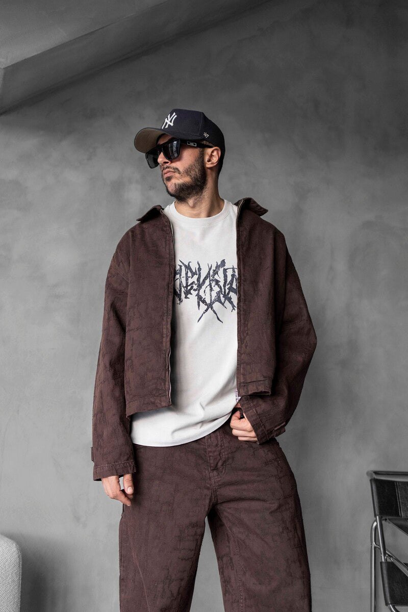 BROWN JEANS JACKET 170361-1
