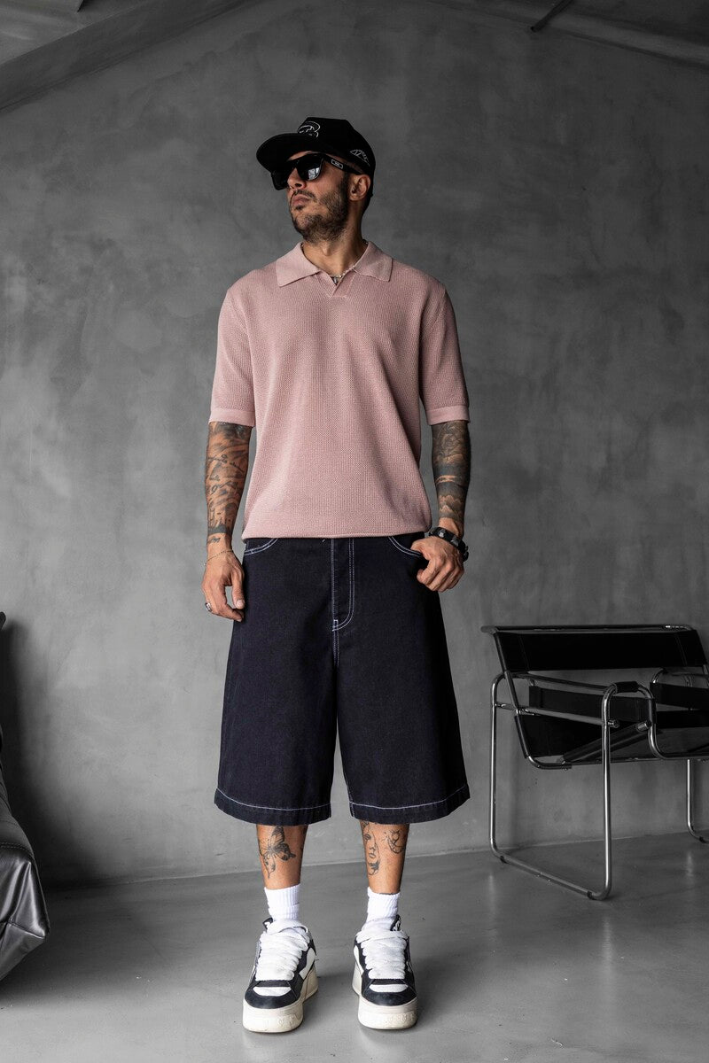 BROWN POLO COLLAR KNITWEAR KRN1003