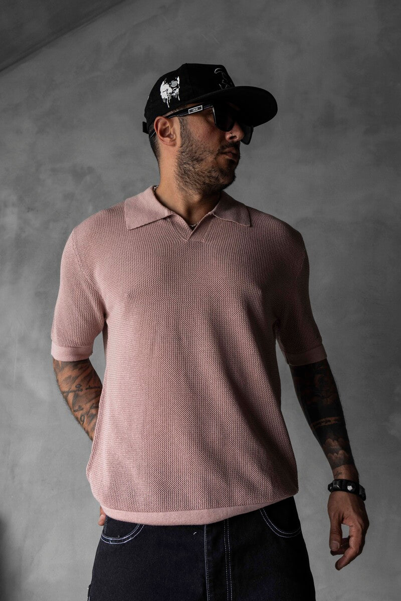 BROWN POLO COLLAR KNITWEAR KRN1003