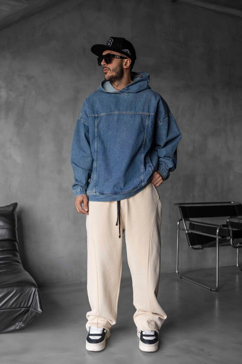 DENIM HOODIE BLUE 16620