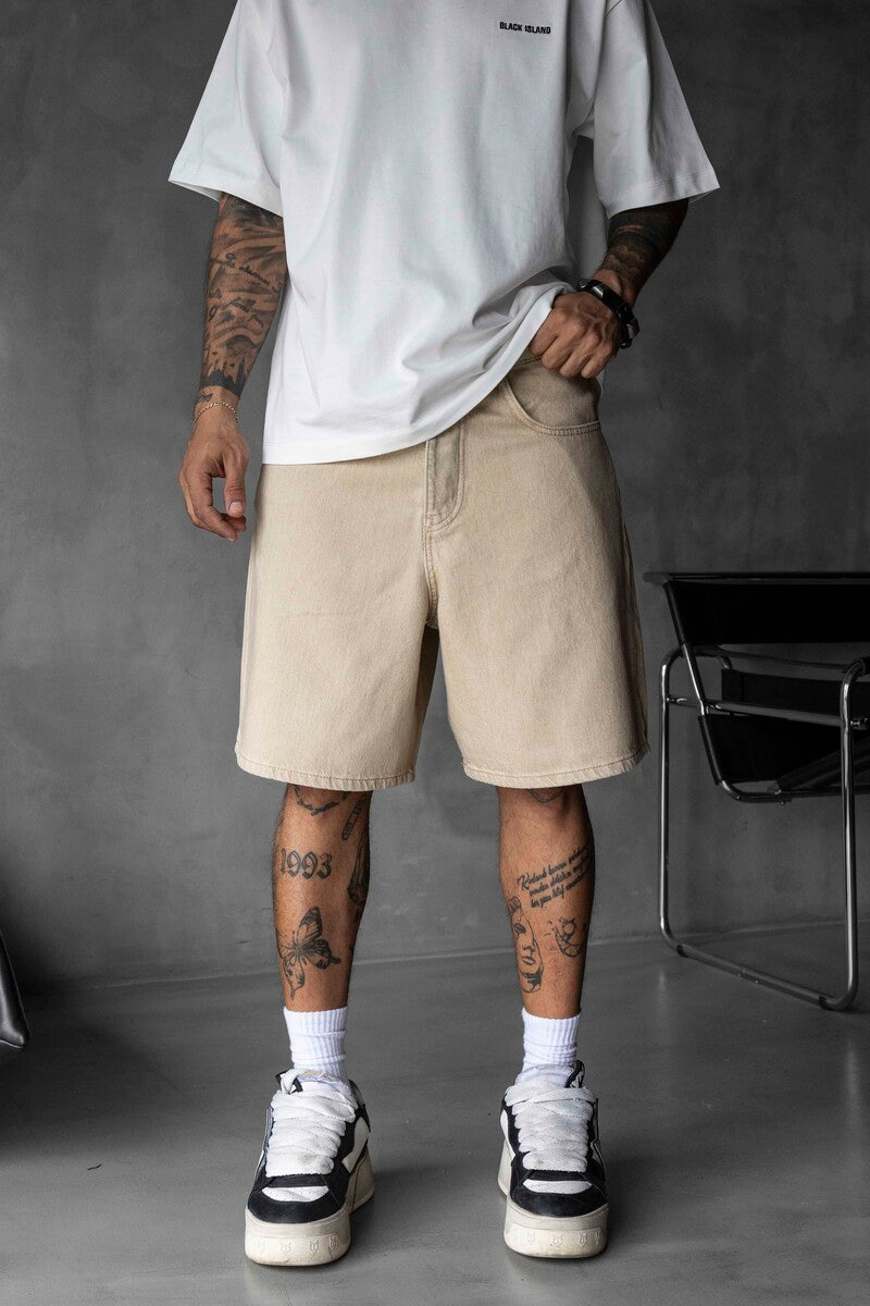 Denim Short Beige 17199