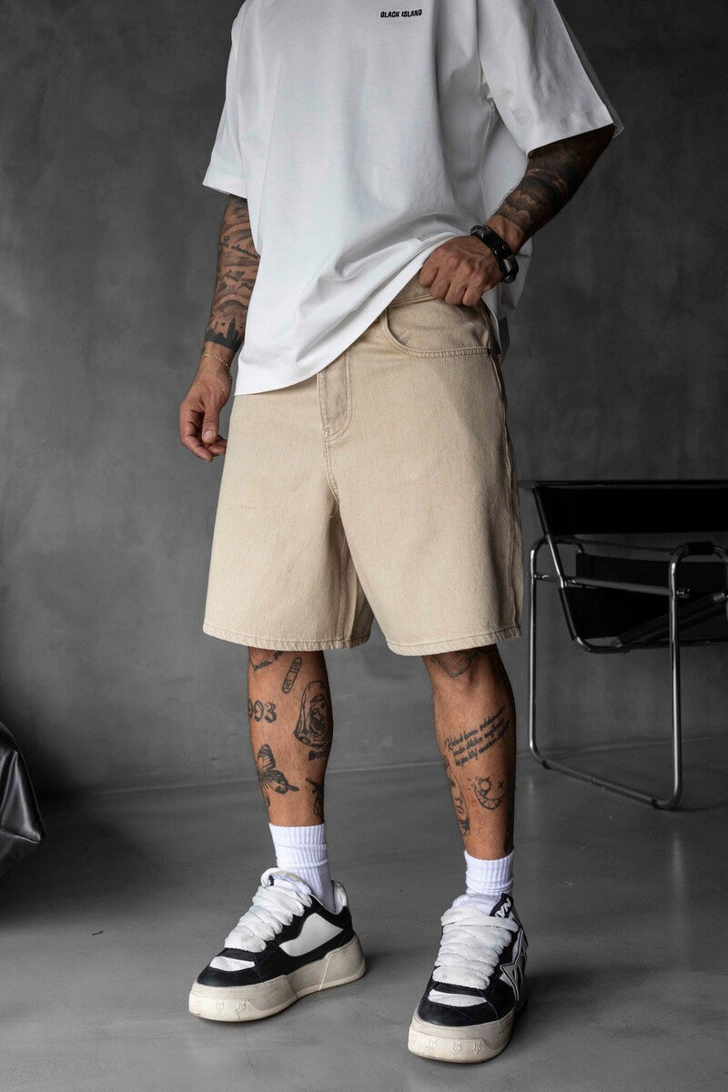 Denim Short Beige 17199