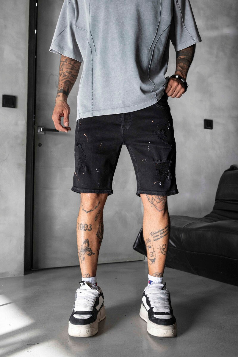 Denim Short Black 16165