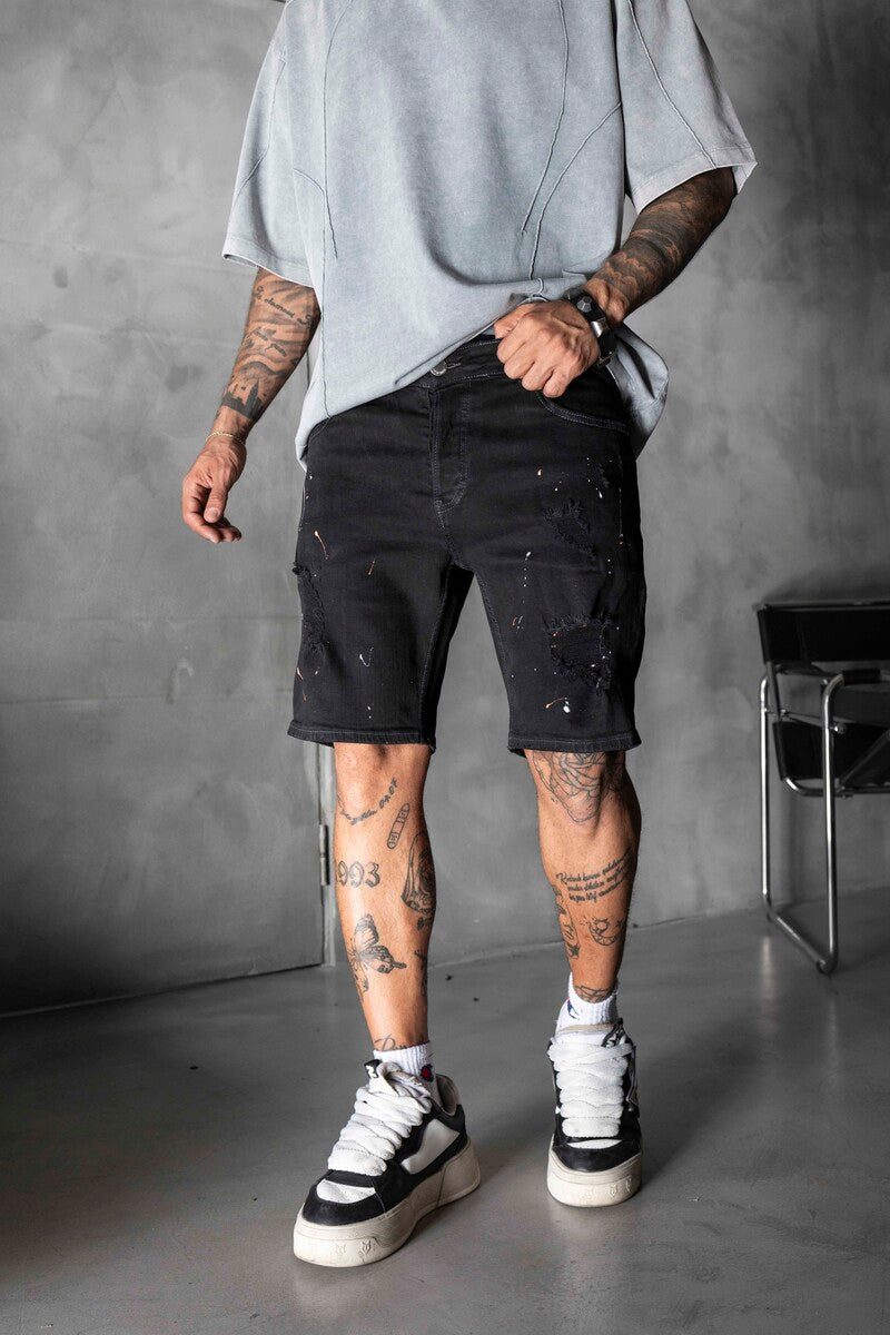 Denim Short Black 16165