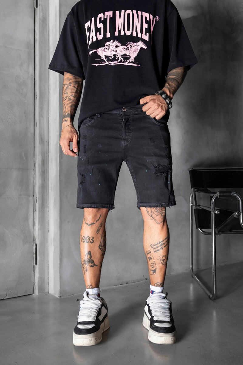 Denim Short Black 16275
