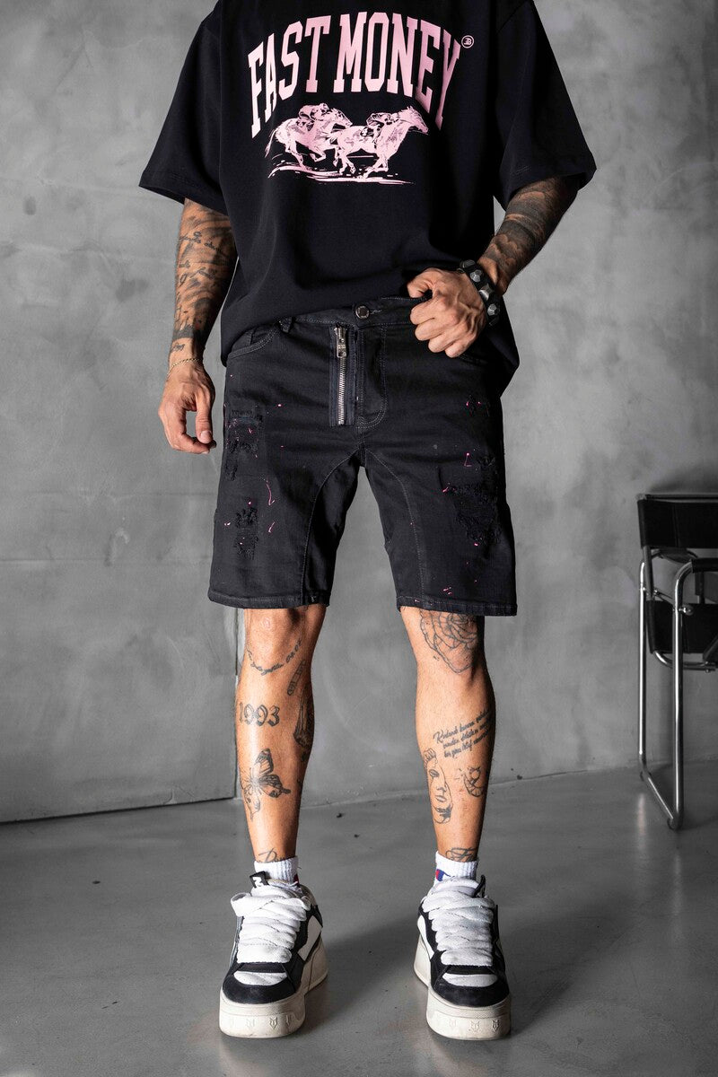 Denim Short Black 16282