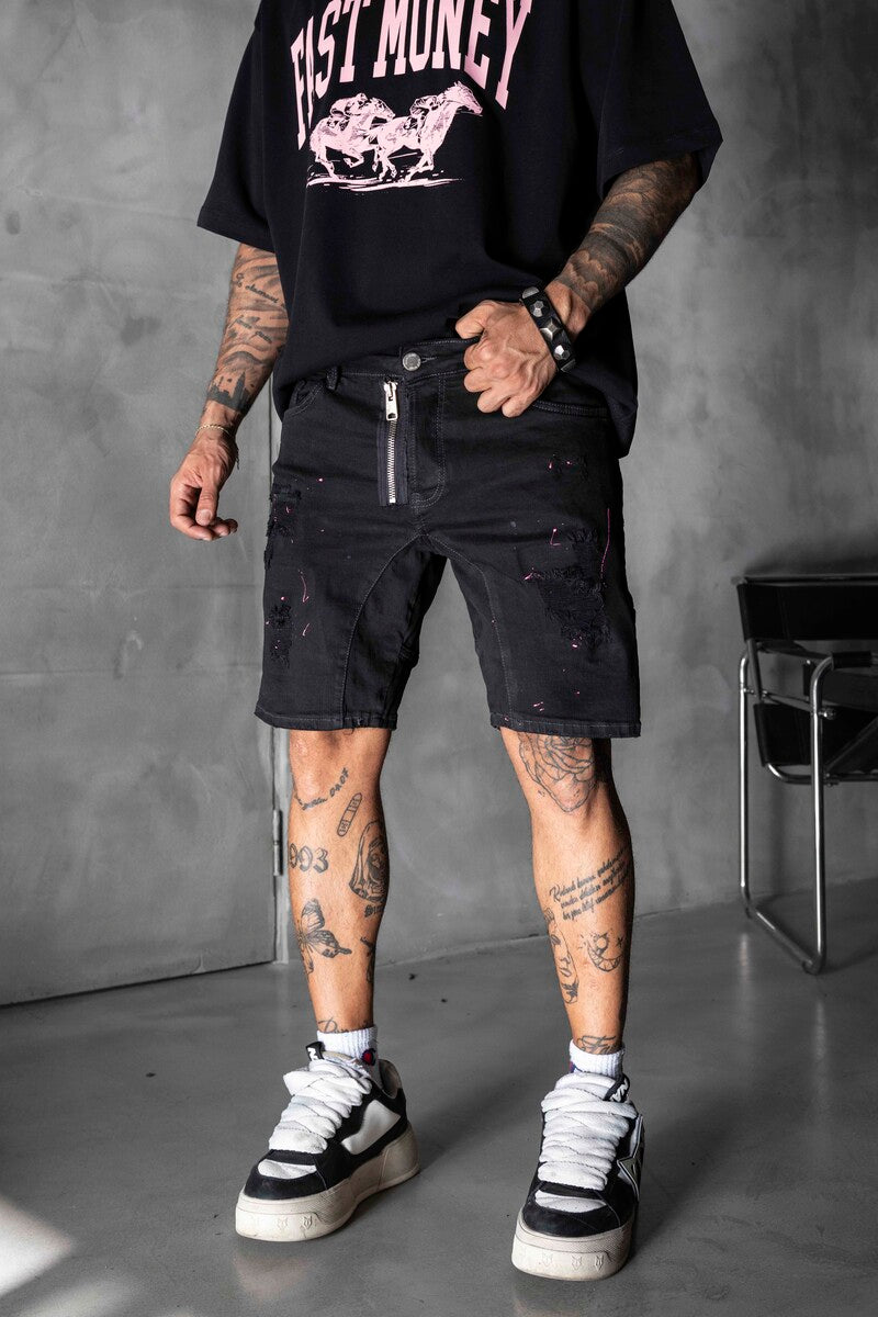 Denim Short Black 16282