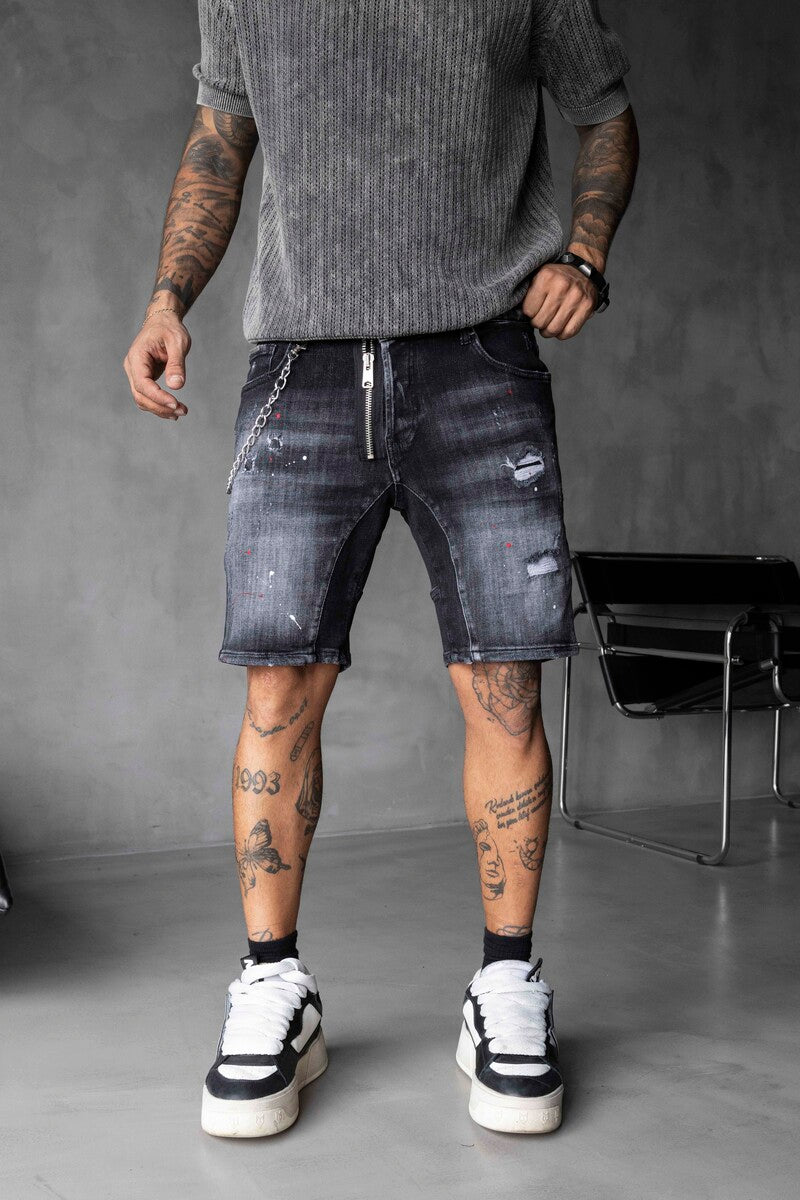 DENIM SHORT BLACK 16321
