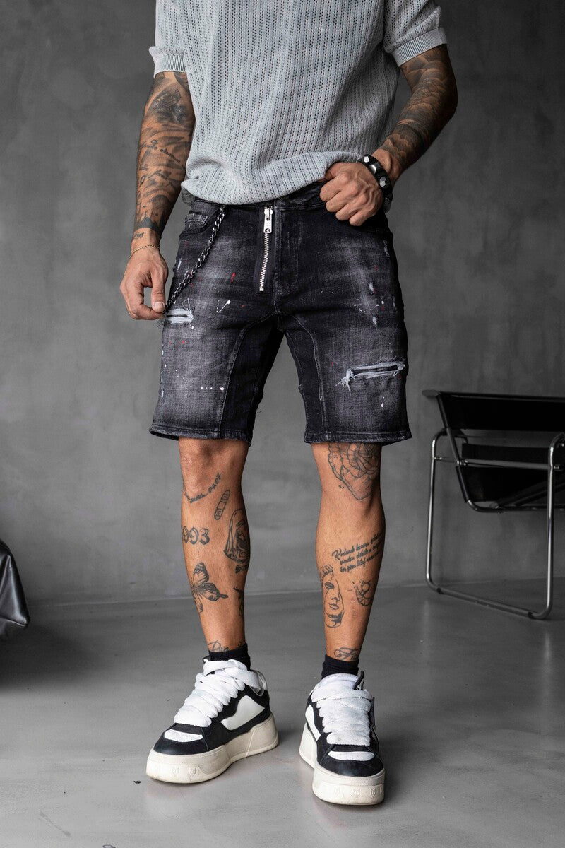 DENIM SHORT BLACK 16323
