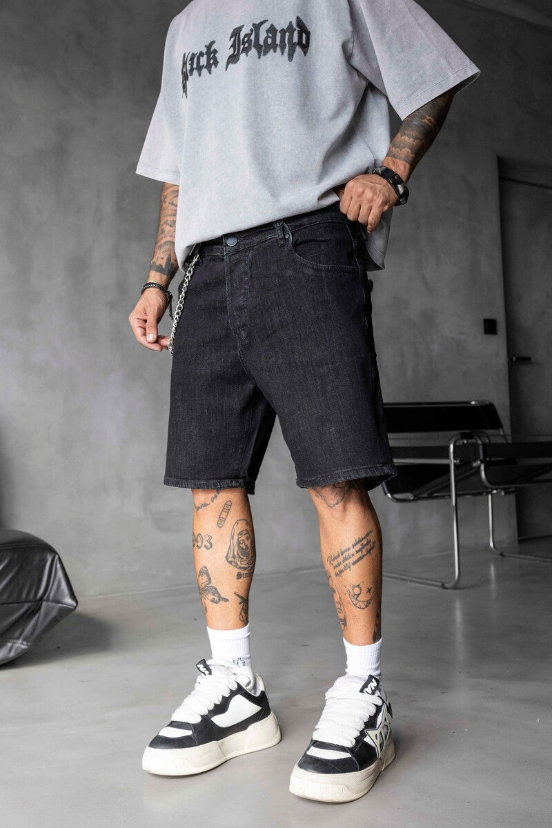 Denim Short Black 16765