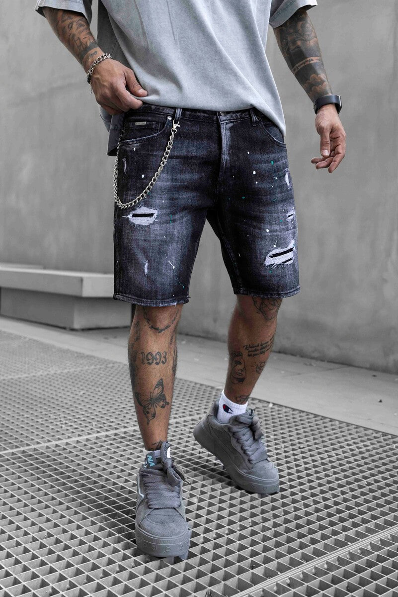 DENIM SHORT BLACK 16789