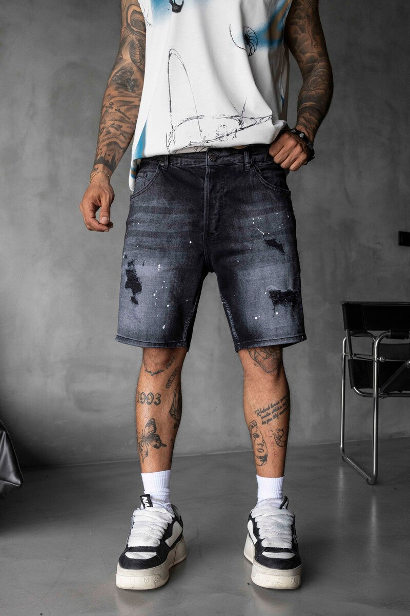 Denim Short Black 17203