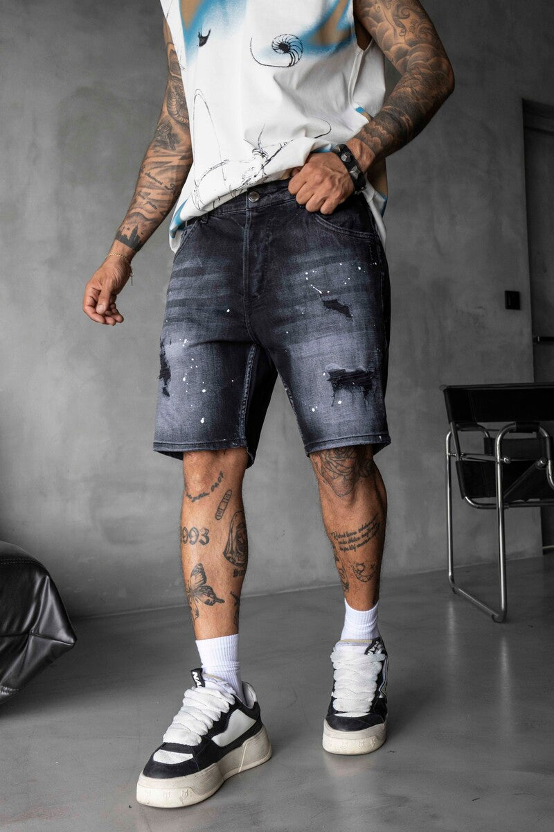 Denim Short Black 17203
