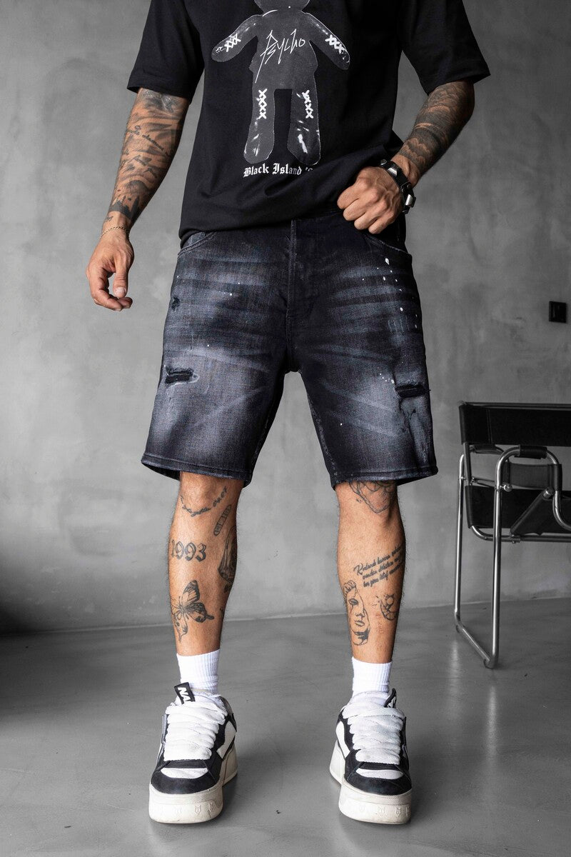 Denim Short Black 17204