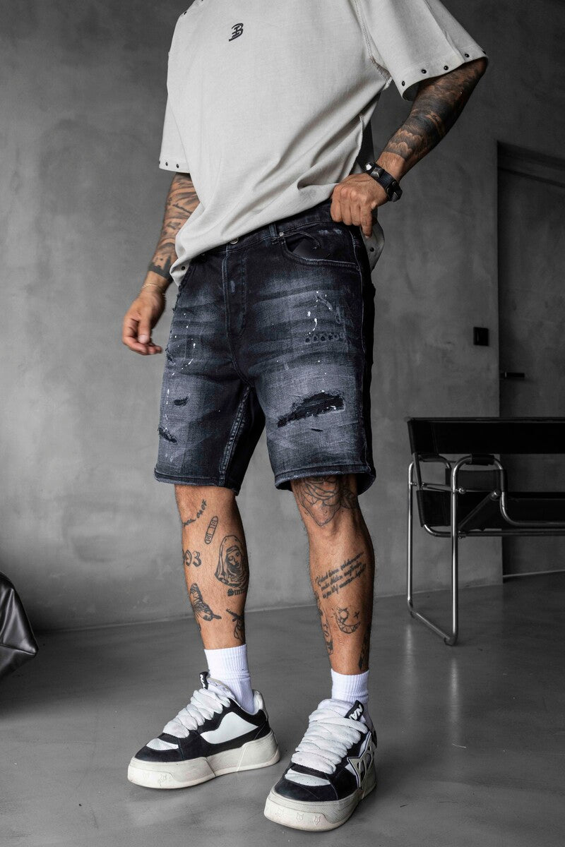 Denim Short Black 17205
