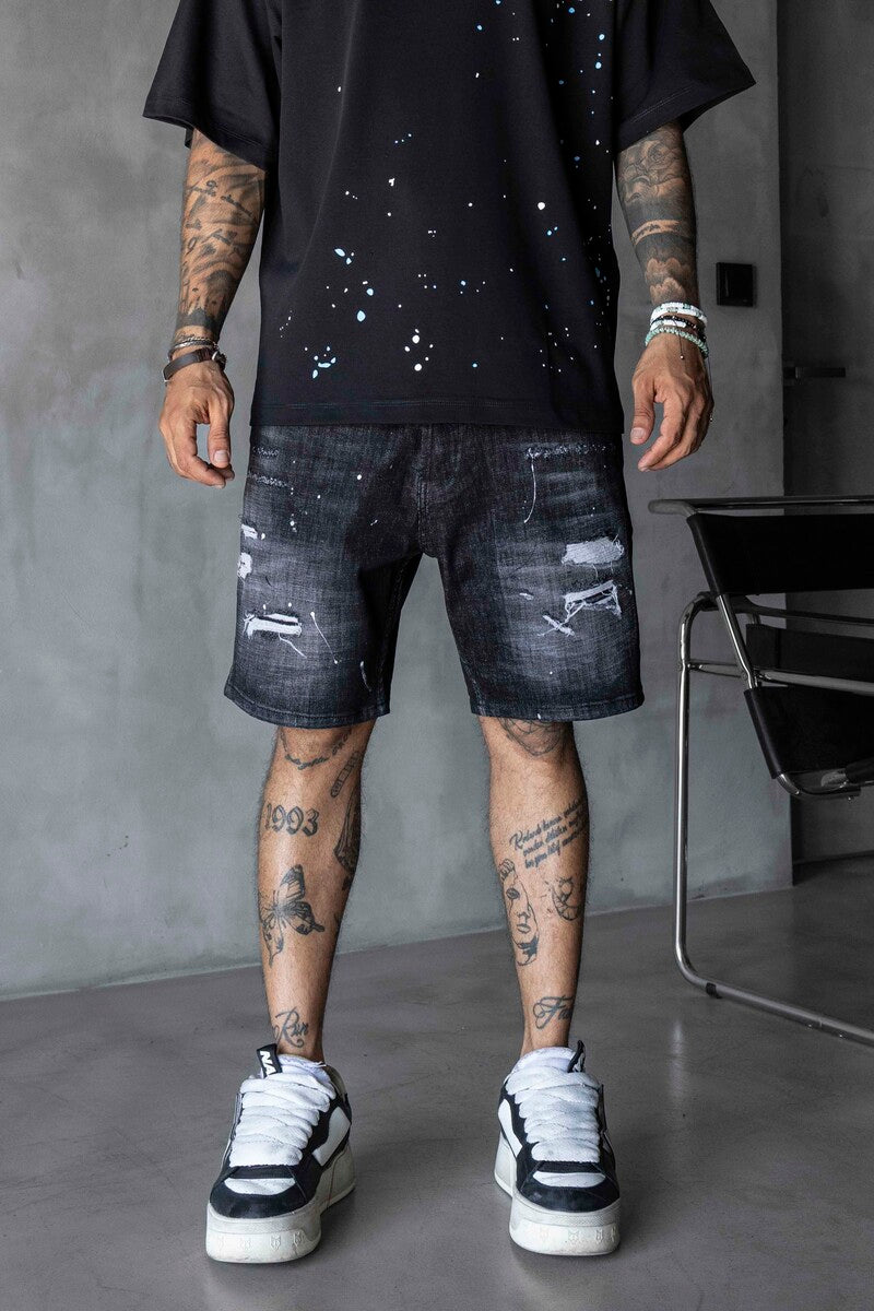 Denim Short Black 17228