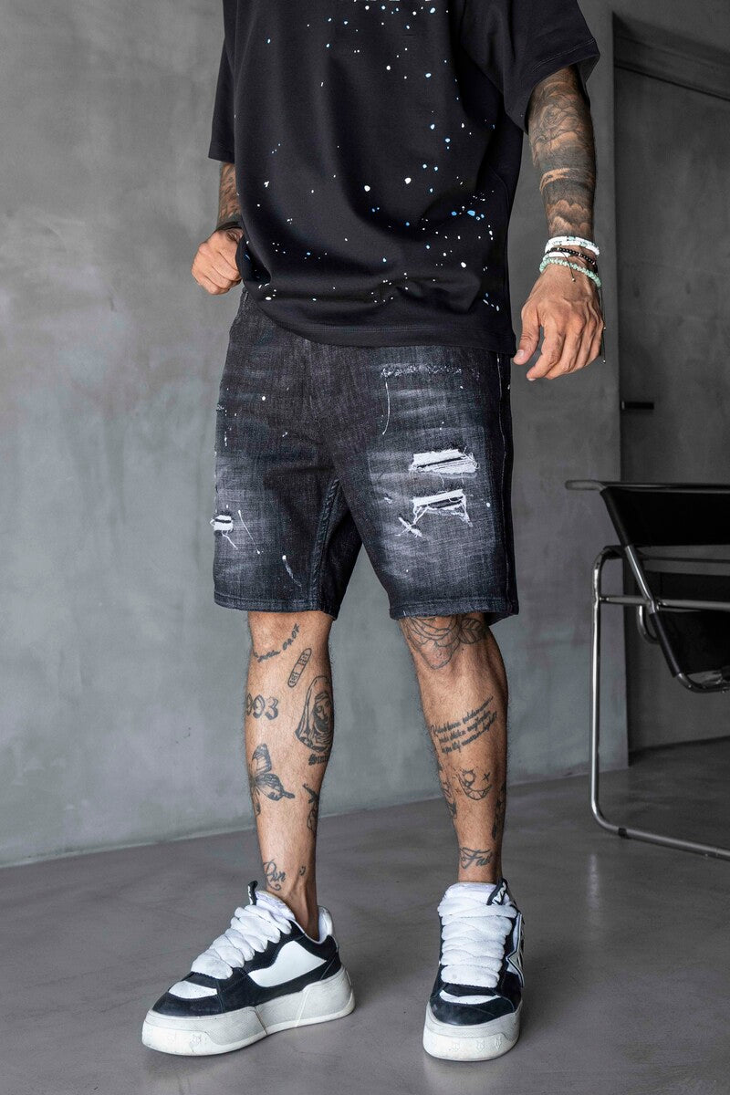 Denim Short Black 17228