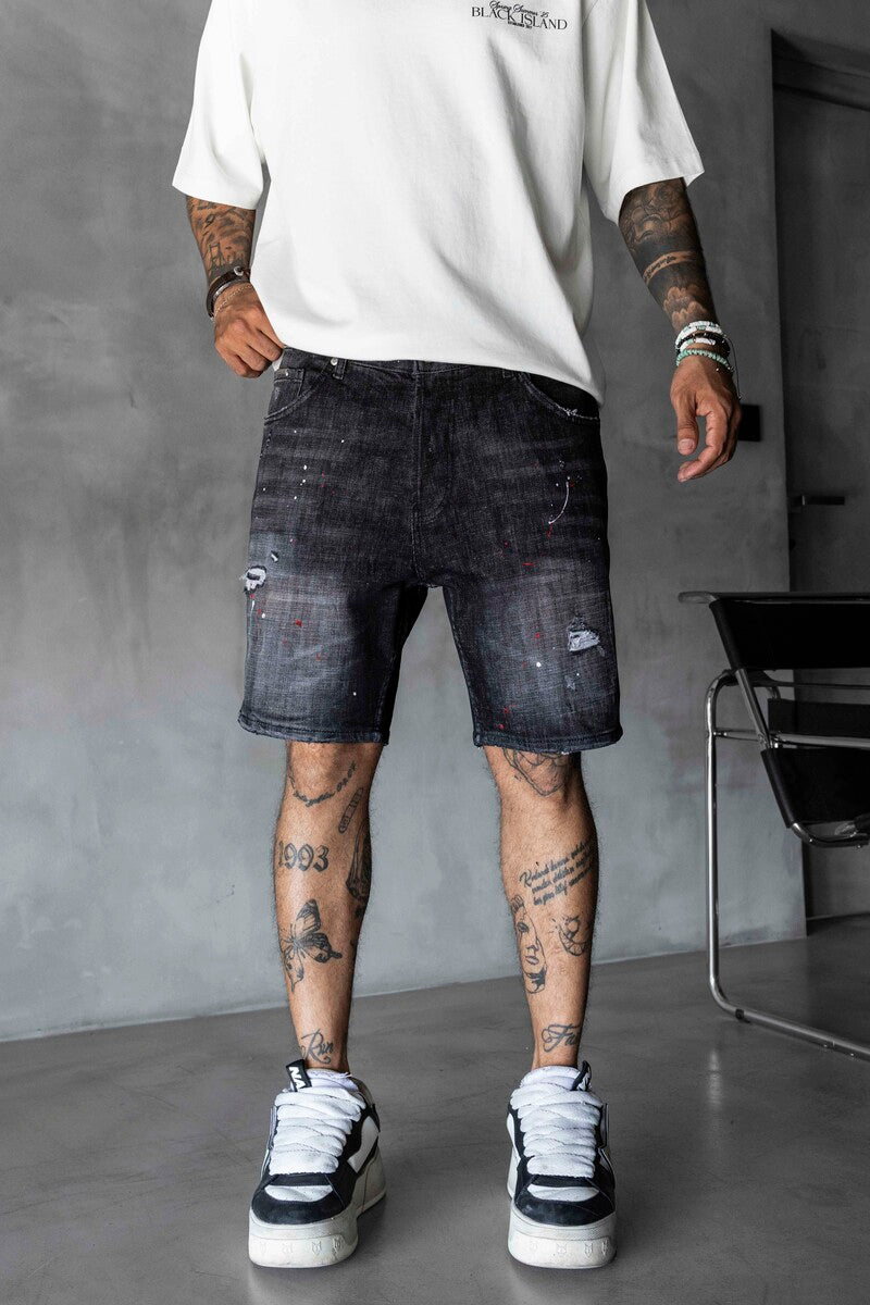 Denim Short Black 17229
