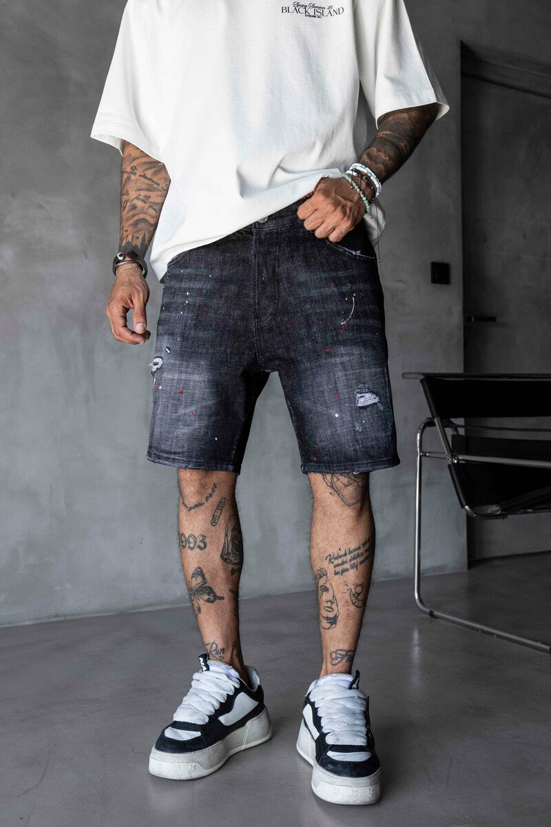 Denim Short Black 17229