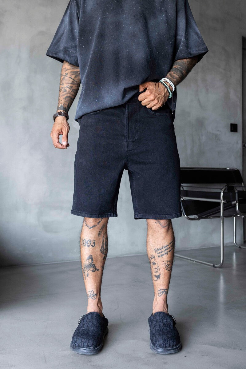 Denim Short Black 17264