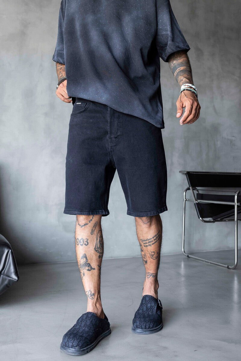 Denim Short Black 17264