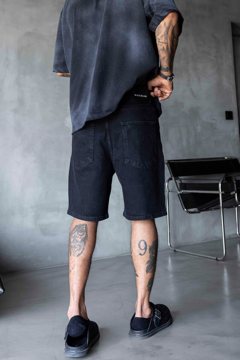 Denim Short Black 17264