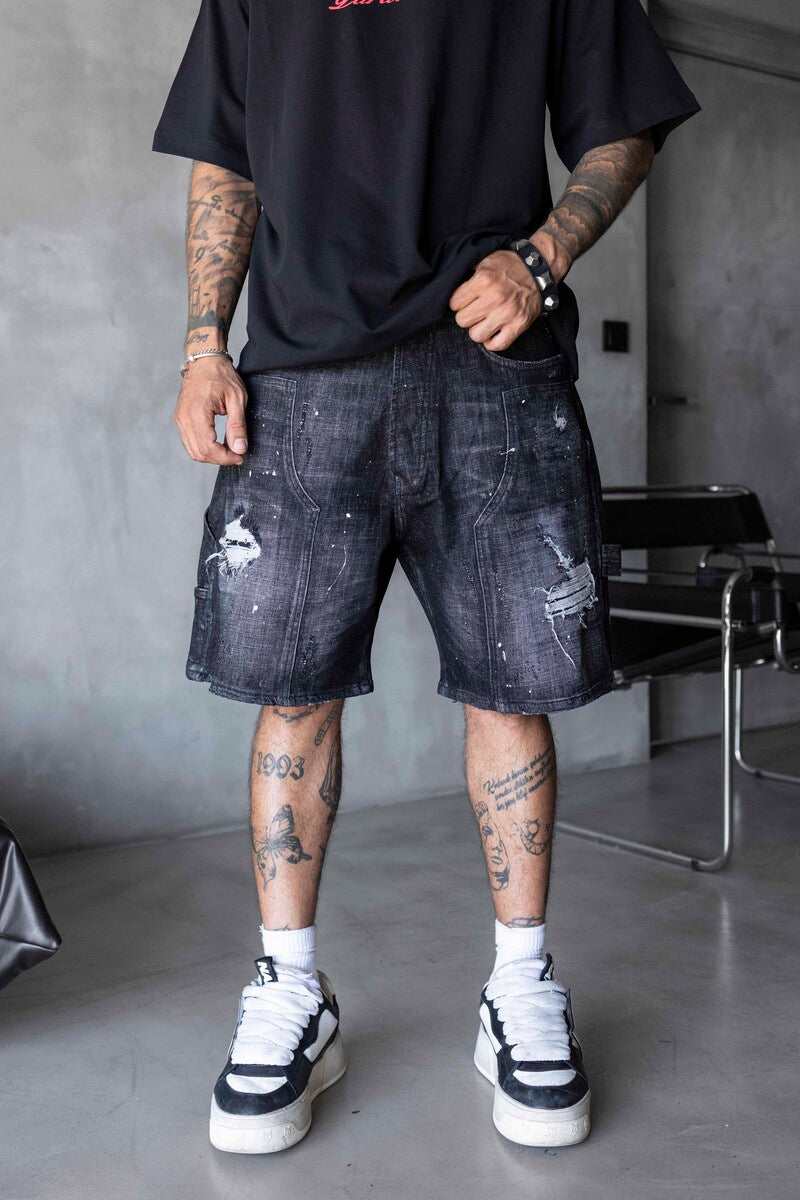 Denim Short Black 17265