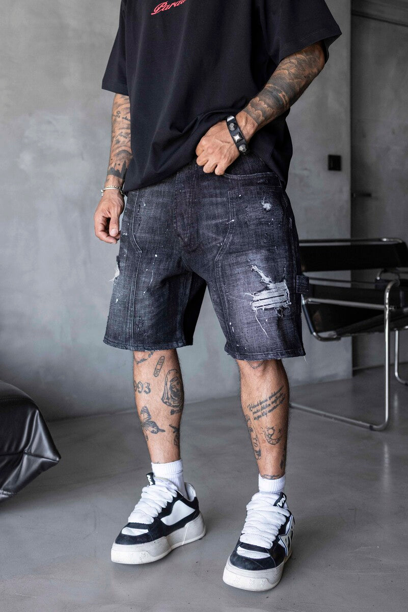 Denim Short Black 17265